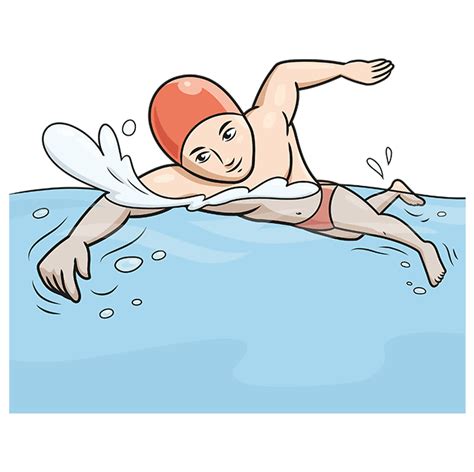 How to Draw a Boy Swimming - Really Easy Drawing Tutorial