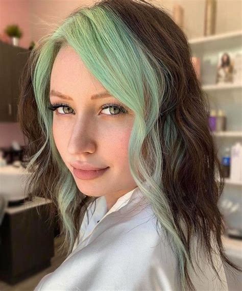 Choose Some of These Stunning Cool Toned Hair Colors To Contrast The Fall Aesthetic 2 Tone Hair ...