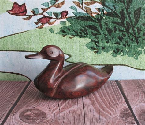 Ironwood Duck Sculpture Hand Carved Wooden Duck OOAK | Etsy | Sculpture, Vintage artwork, Hand ...