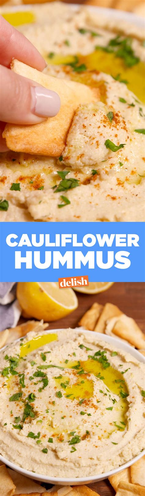 Cauliflower Hummus Is Our Newest Obsession Cooked Vegetable Recipes, Spiral Vegetable Recipes ...