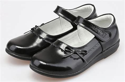 Children formal shoes school shoes wedding performance black action leather shoes big girls kids ...