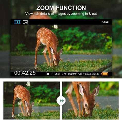 Crenova Trail Camera 4K Wildlife Camera Include 32GB SD Card 47 pcs 940nm IR LEDs and IP66 ...