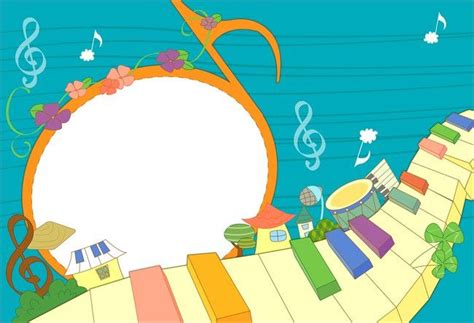 Vector Cartoon Children S Music Education Background Material ...