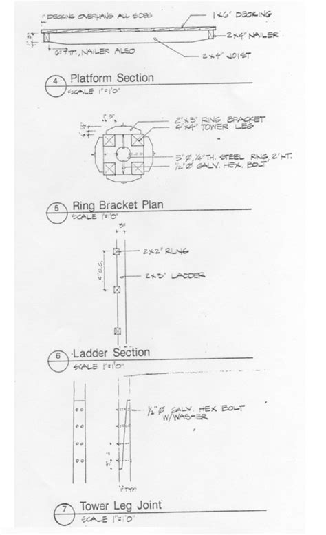 Wood tower plans