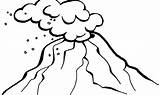 Volcano Printable Coloring Pages sketch template