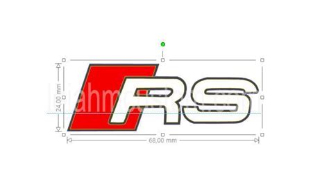 2 Audi RS Car Brake Caliper Vinyl Sticker - HMCustom Online Shop