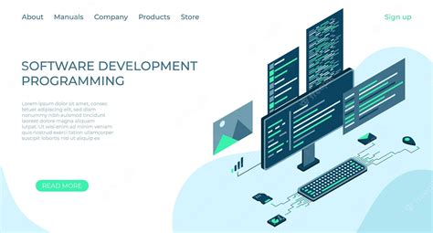 Premium Vector | Programming web banner modern flat design isometric ...