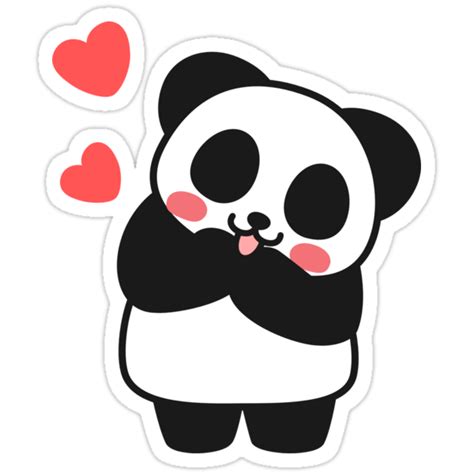 "Panda Cute Cute Sticker" Stickers by I GOT A BEAR | Redbubble