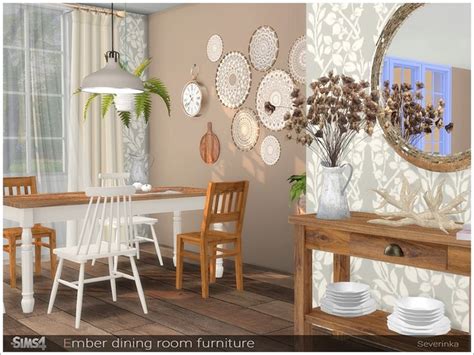 A set of furniture for the decoration of the dining room. Found in TSR Category 'Sims 4 Dining ...