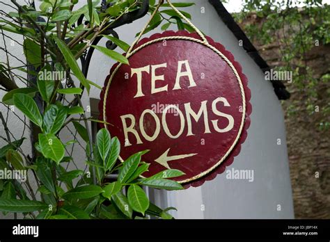 English tea room signs Stock Photo - Alamy