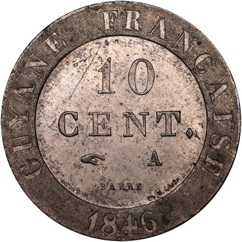 French Guiana 10 Centimes KM A2 Prices & Values | NGC