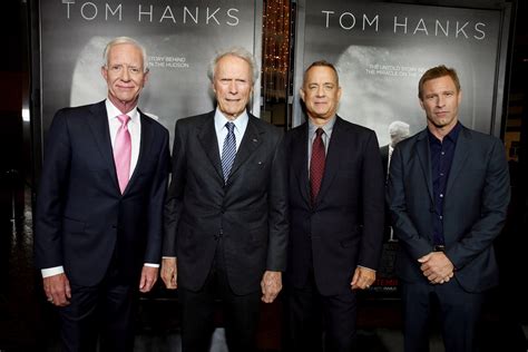 Capt. Sullenberger with Clint Eastwood, Tom Hanks and Aaron Eckhart at ...