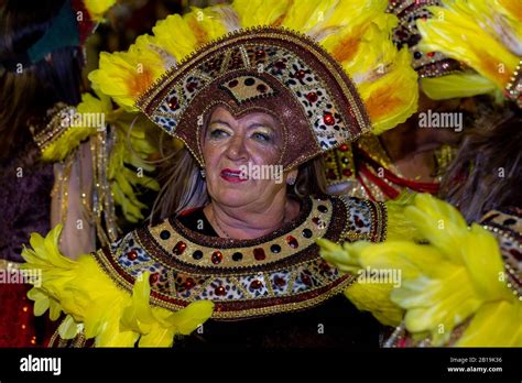 FUNCHAL, PORTUGAL - FEBRUARY 2020: Participants of Madeira island ...