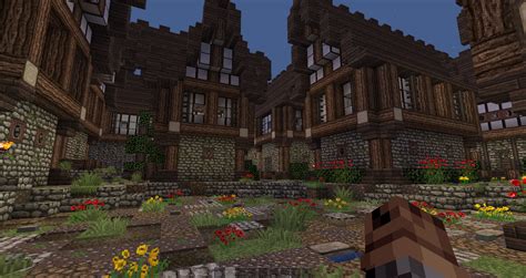 Medieval town square : r/Minecraftbuilds