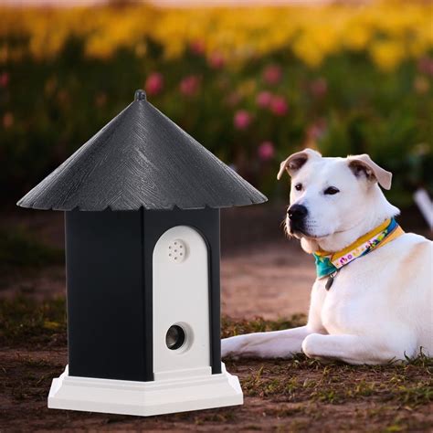 Pet Dog Outdoor Bark Control Sound Stop Barking Device Waterproof 50ft Sonic Bark Deterrents ...