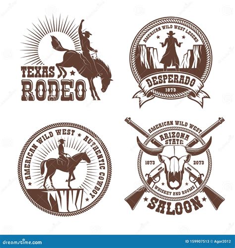 Cowboy Vintage Logo Stock Illustrations – 4,640 Cowboy Vintage Logo ...