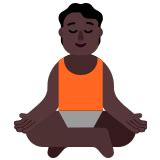 🧘🏿 Person in Lotus Position: Dark Skin Tone