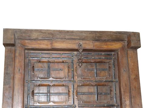 83" Large Designer Wooden Front Door from Jodhpur | Vintage Indian Door | Exotic India Art