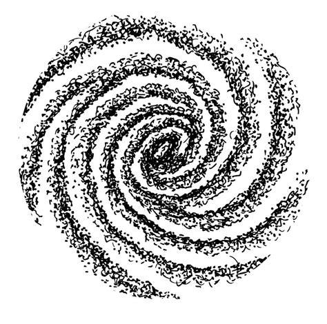 Sketch of the Spiral galaxy. Milky way. Galaxy with stars 11244923 ...