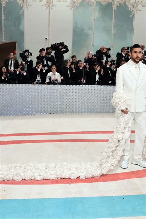 Bad Bunny Brought a 26-Foot Floral Train To The 2023 Met Gala | British ...