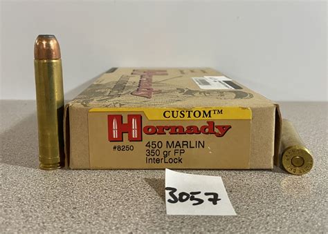 AMMO: 20X HORNADY 450 MARLIN 350GR FP