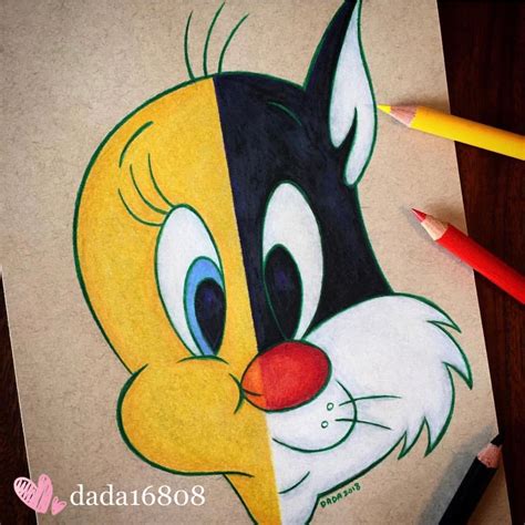 Dada16808 - Looney Toones Tweety & Sylvester | Disney art drawings ...