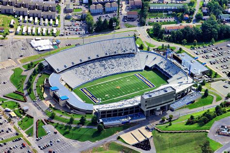 Wvu Mountaineer Stadium Aerial Photograph by Pittsburgh Aerials