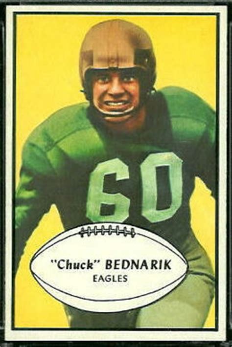 1953 Bowman Football Card #24: Chuck Bednarik