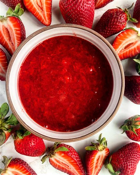 2-Ingredient Strawberry Glaze - Ash Eats