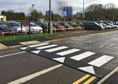 Raised Road Tables, Rubber Raised Zebra / Pedestrian Crossings: Rosehill Highways UK