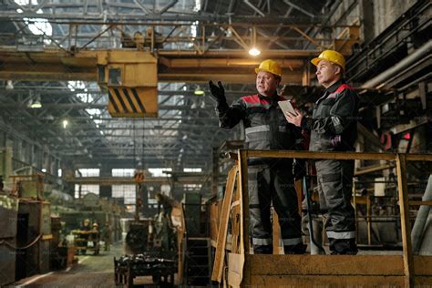 Workers In The Plant - Stock Photos | Motion Array