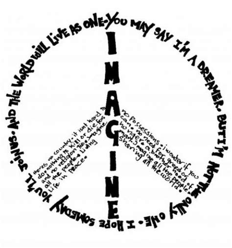 John Lennon Imagine quote tattoo. | Peace quotes, Peace, Peace and love