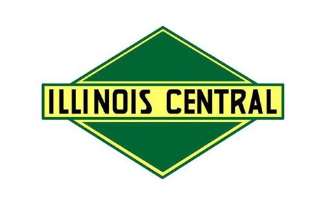 Illinois Central Railroad Logo Vinyl Sticker 3x1.75 Inch - Etsy