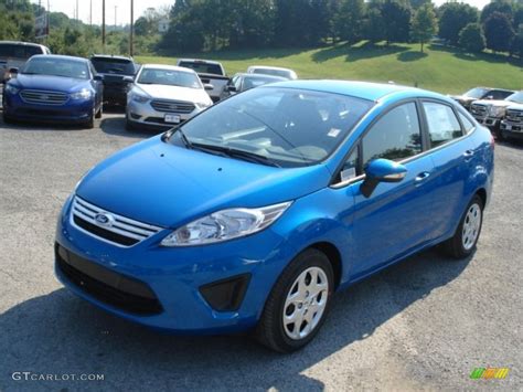 Ford Fiesta Blue Sedan | Wallpaper Background HD