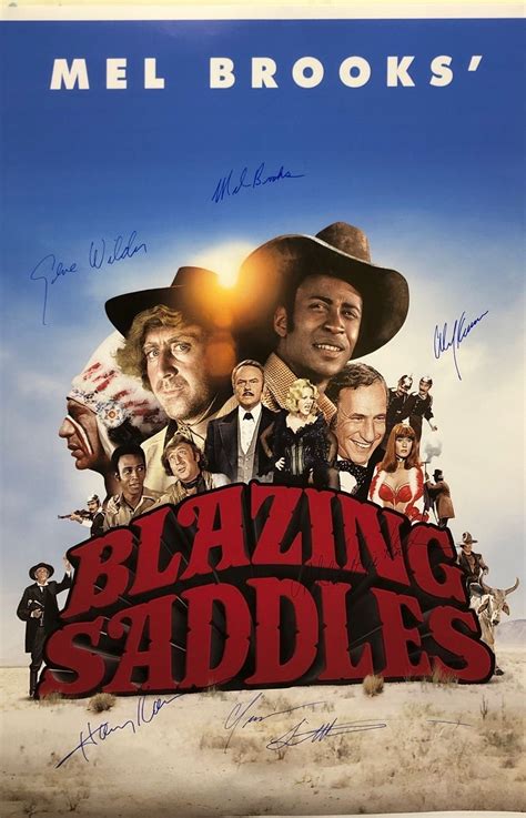 Autograph Signed Blazing Saddles Poster COA - Etsy