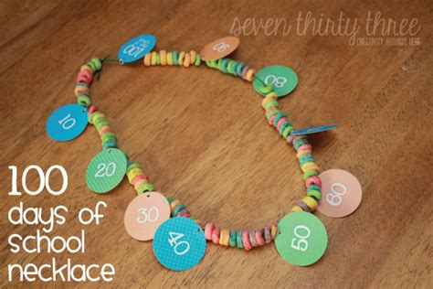 100 Days of School Necklace - Inspiration Made Simple | 100 day of school project, 100 days of ...