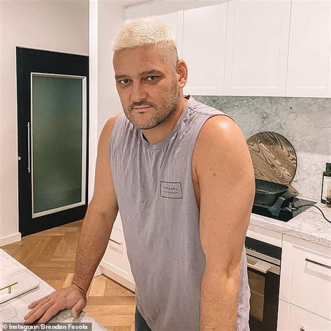 AFL star Brendan Fevola debuts his peroxide new look while in lockdown ...