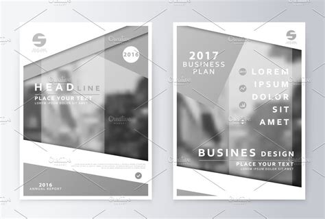 Brochure Template. Report | Book & Magazine Mockups ~ Creative Market