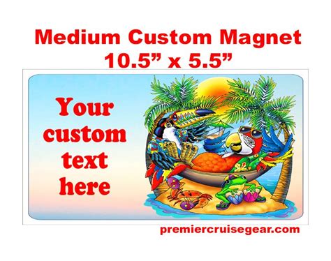 Cruise Ship Door Magnet. Medium Magnet With Your Custom Text. - Etsy