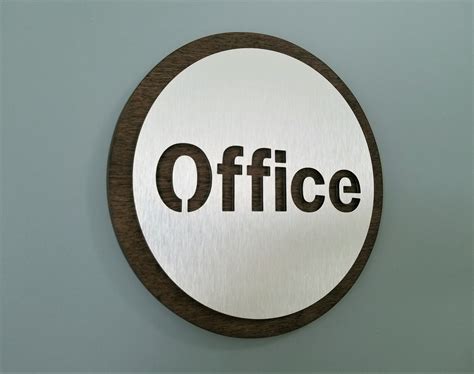 Modern Office sign. Office sign for door. Business door signs.