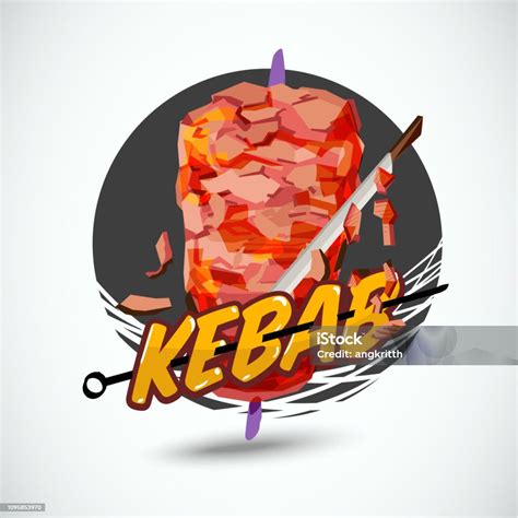 Logo Kebab Vektor Ilustrasi Stok - Unduh Gambar Sekarang - Kebab, Logo, Makanan - Makanan dan ...