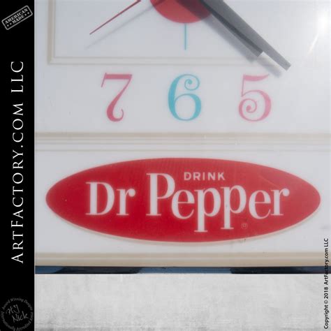 Dr Pepper Wall Clock: Vintage Original 1970 Pam Clock