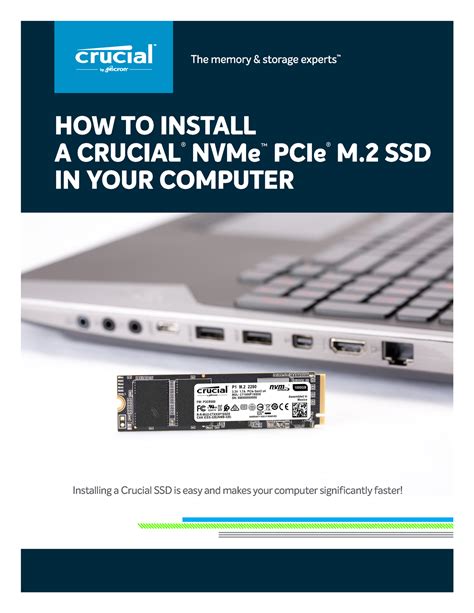 Crucial nvme pcie m2 ssd install guide - Installing a Crucial SSD is easy and makes your ...