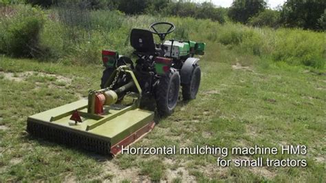 Horizontal mulching machine HM3 - YouTube