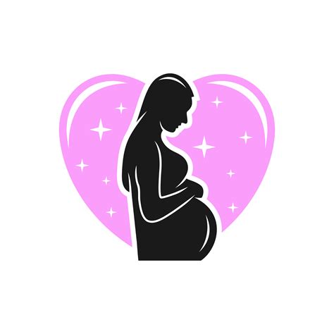 logo design for pregnant woman symbol 5021460 Vector Art at Vecteezy