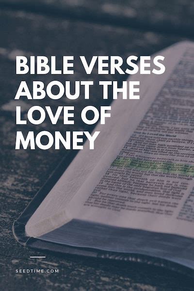 Bible Verses about the Love of Money