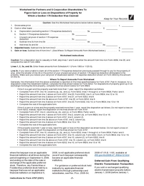 Irs Form 4797 Instructions 2022 - Fill online, Printable, Fillable Blank