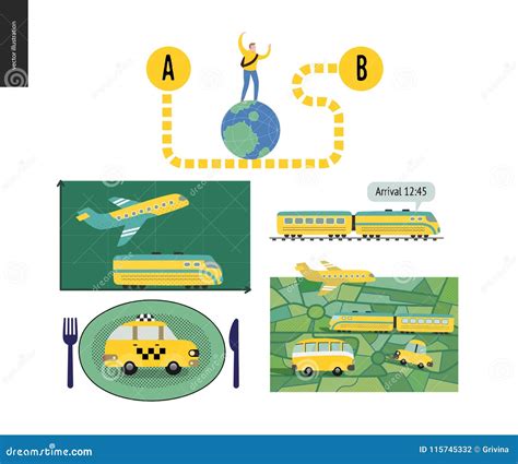 From point a to point B stock vector. Illustration of positioning - 115745332