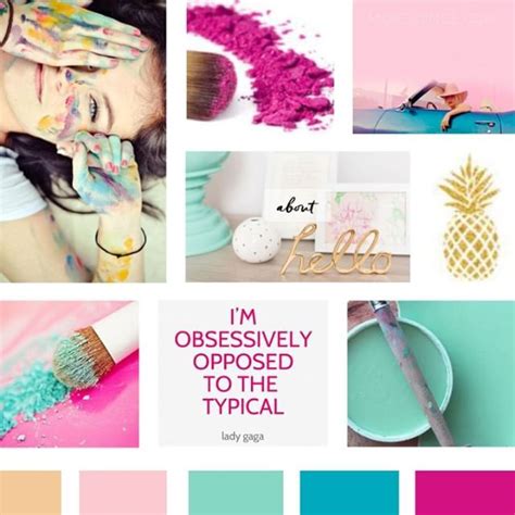 This mood board was the winner for a color palette and brand ...