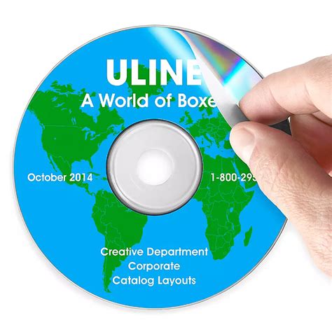 CD Labels, DVD Labels in Stock - ULINE